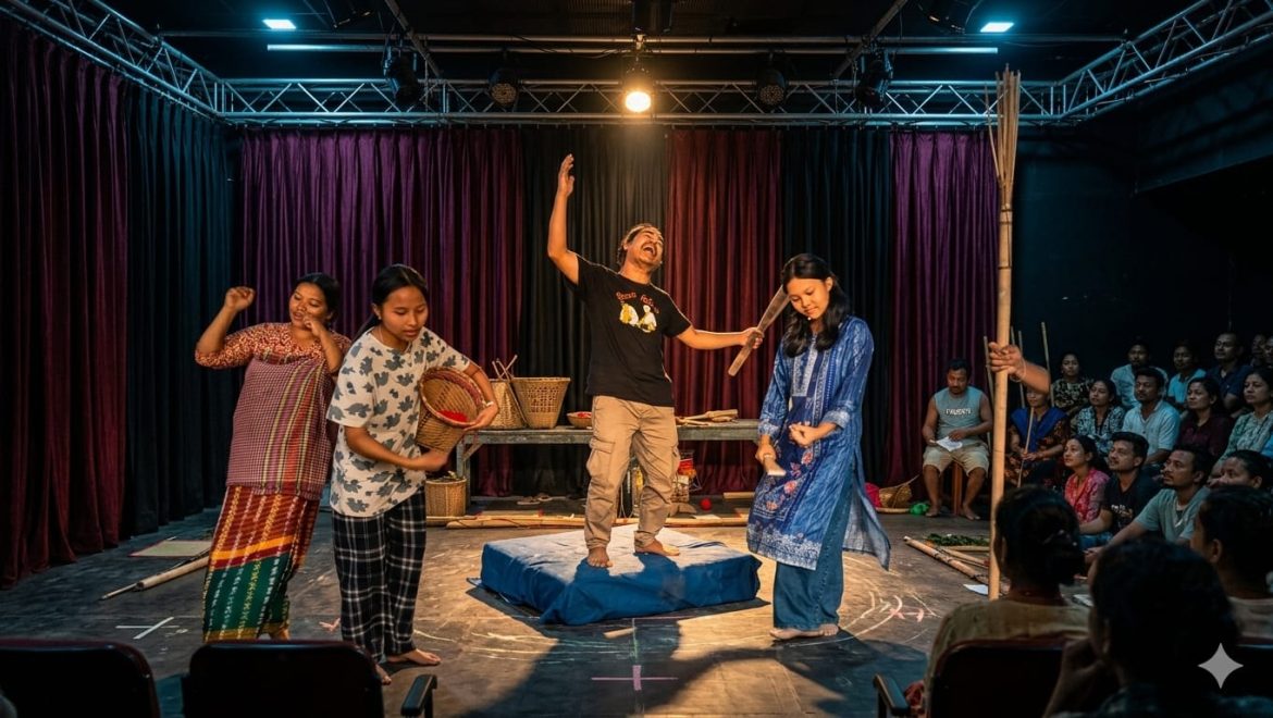 আজ তৈনগাঙ থিয়েটারের “নাক্‌শ লুরি”